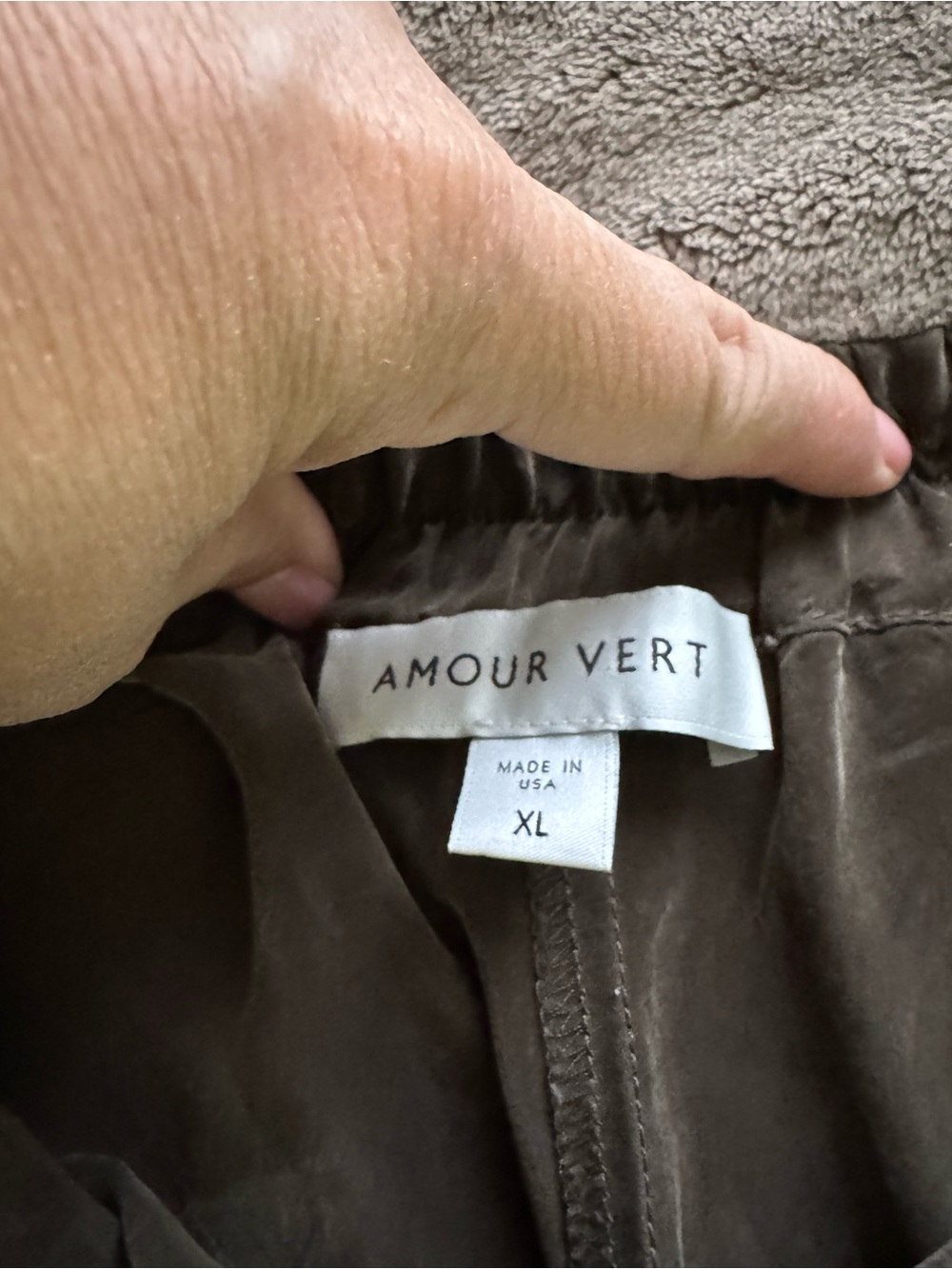 Amour Vert Sol Cottonseed wide leg pants Sz Xl - Picture 5 of 5
